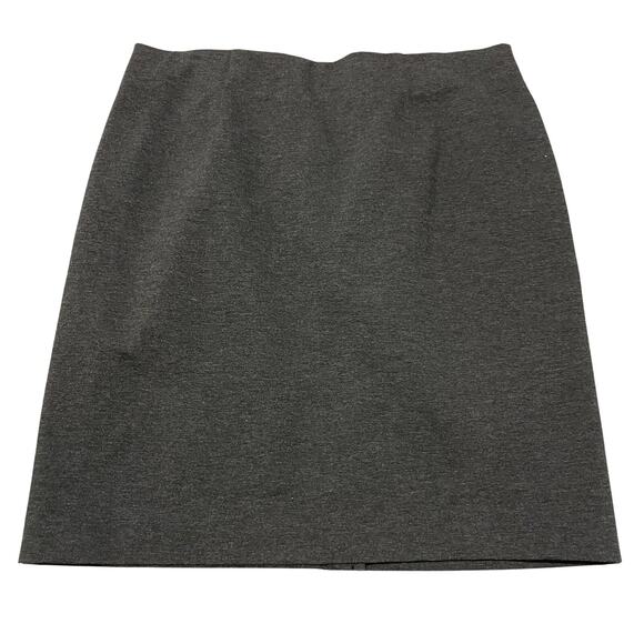 J. Jill Pencil Skirt Women's Size Medium Petite Stretch Viscose Blend Gray - Picture 1 of 6